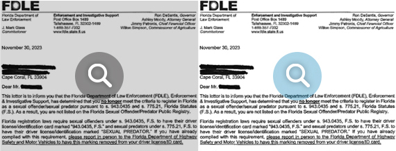 A Successful Case of Removal from the Florida Sex Offender Registry